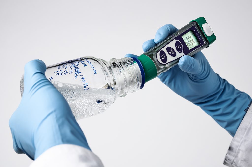 Wissenschaftliche Reportage - der pH-Wert wird ermittelt